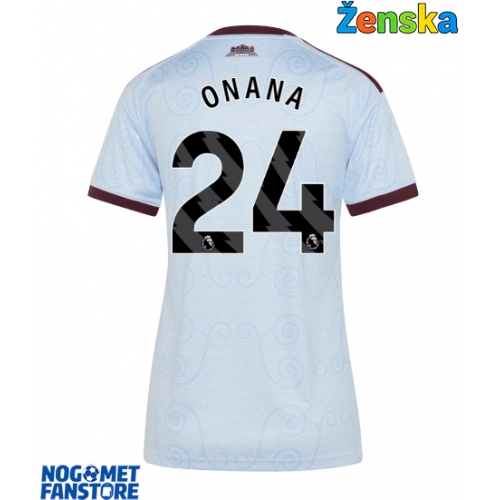 Aston Villa Amadou Onana #24 Rezervni Dres za Ženska 2026-27 Kratak Rukav
